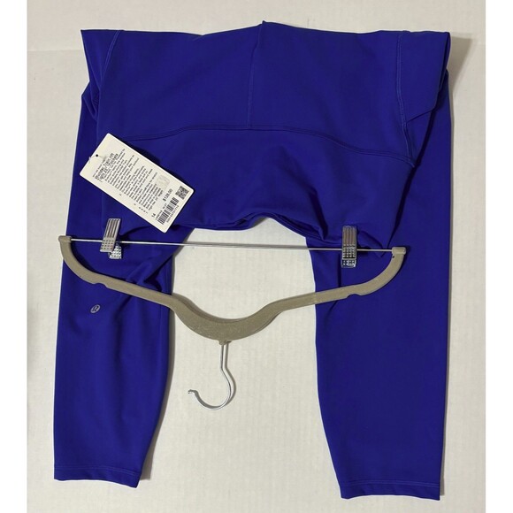 New NWT Lululemon Leggings 14 HR 25 Womens Wunder Train Galactic Blue Pockets - Picture 1 of 1